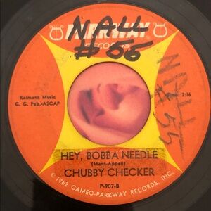 Chubby Checker Hey, Bobba Needle Vinyl 45 Record ‘64
